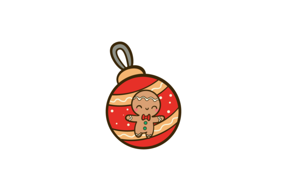 Christmas Ball Gingerman Svg Illustrations