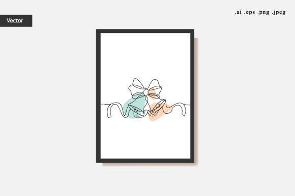 Christmas Bells Line Art Illustrations