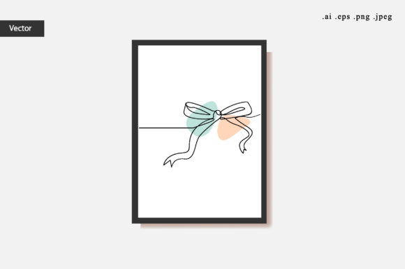 Christmas Continuous Line Drawing Illustrations