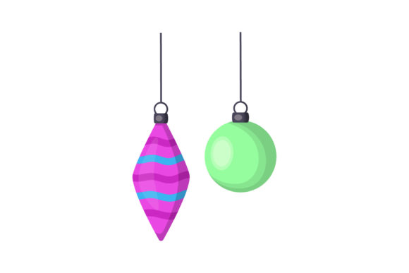 Christmas Holiday Ball Decoration Illustrations