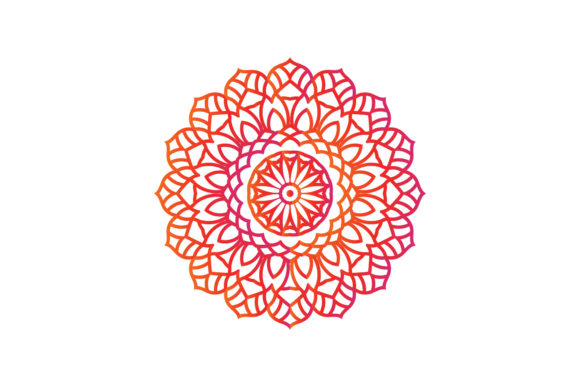Christmas Mandala Gradient Holiday Illustrations