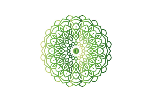 Christmas Mandala Gradient Isolated Illustrations
