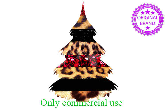 Christmas Sublimation Tree Digital Illustration