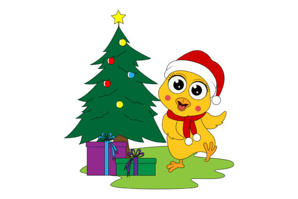 Cute Chicks Cartoon on Christmas Embroidery Review
