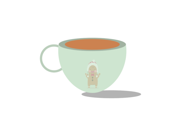 Flat Christmas Coffee Design Art for Local Branding and Packaging