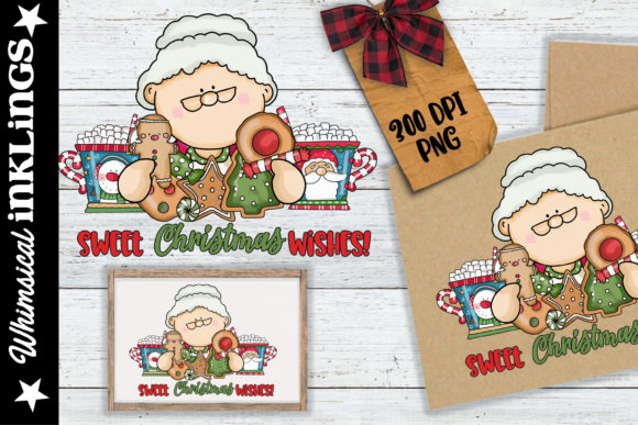 Sweet Christmas Wishes Illustrations for Holiday Content